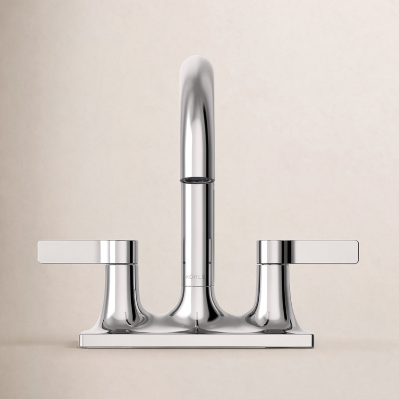 Venza Centerset Bathroom Sink Faucet 1.0 GPM, Polished Chrome