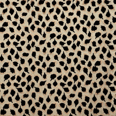 Ocelot Black Fabric