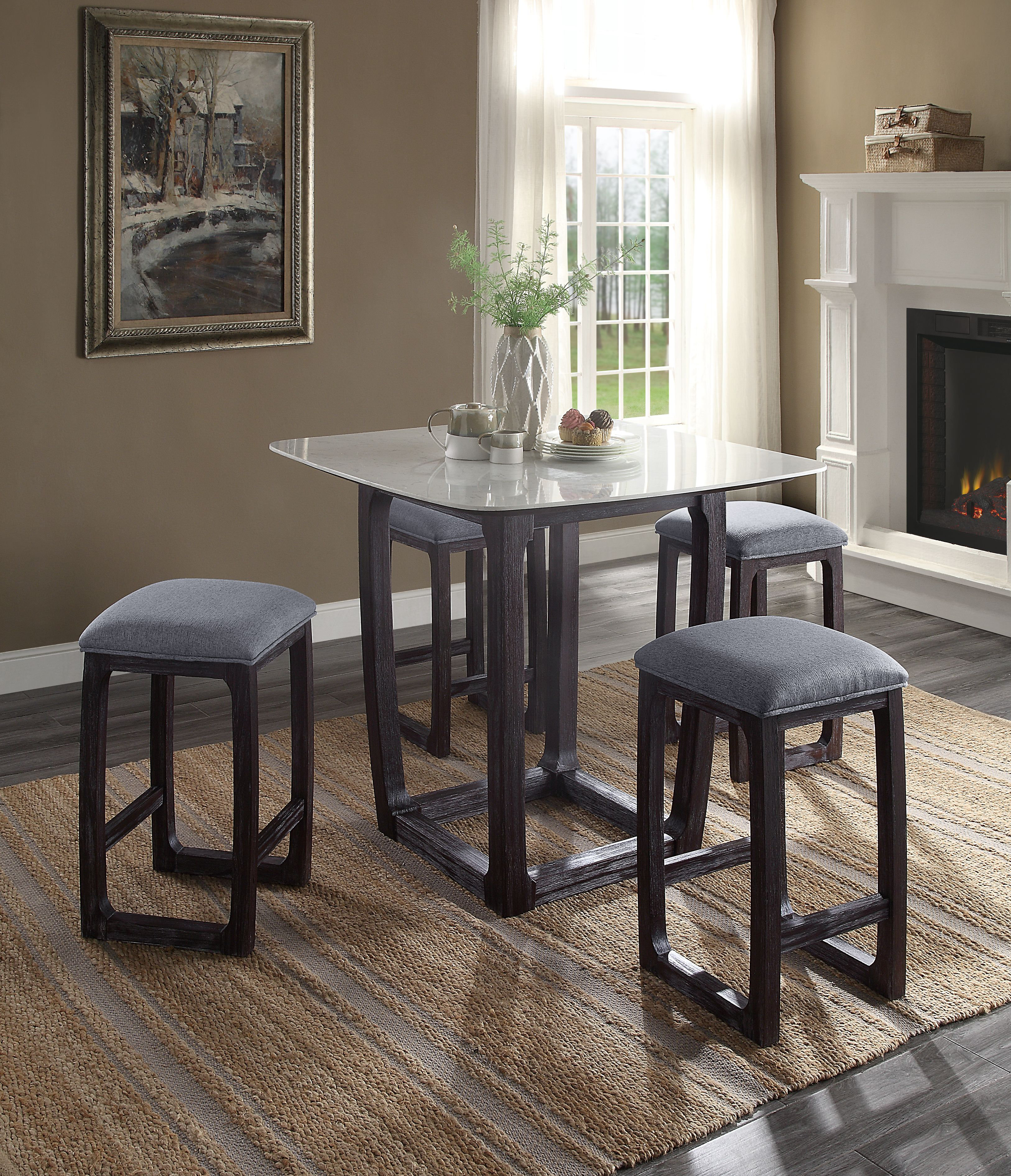 Red Barrel Studio® Billyray 5 - Piece Counter Height Dining Set | Wayfair