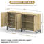 Buffet 59 po en rotin 59 po avec 4 portes Naturel-2011726585-2011726586