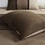 Édredon brun très grand - 7 pièces en faux suède avec des couleurs découpées pour coussin l 16 po x L 16 po