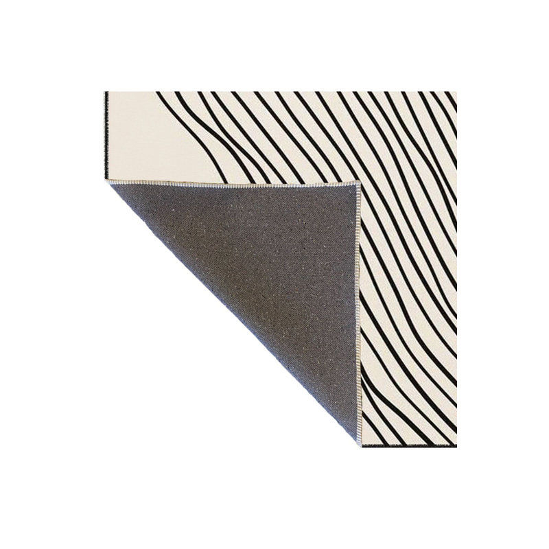 Tapis à rayures crème, Tapis de couloir 3 pi 3 po x 6 pi 7 po inclus