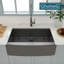 30”W x 22”D Single Bowl Farmhouse 16 Gauge Stainless Steel Workstation Undermount Kitchen Sink -86796709