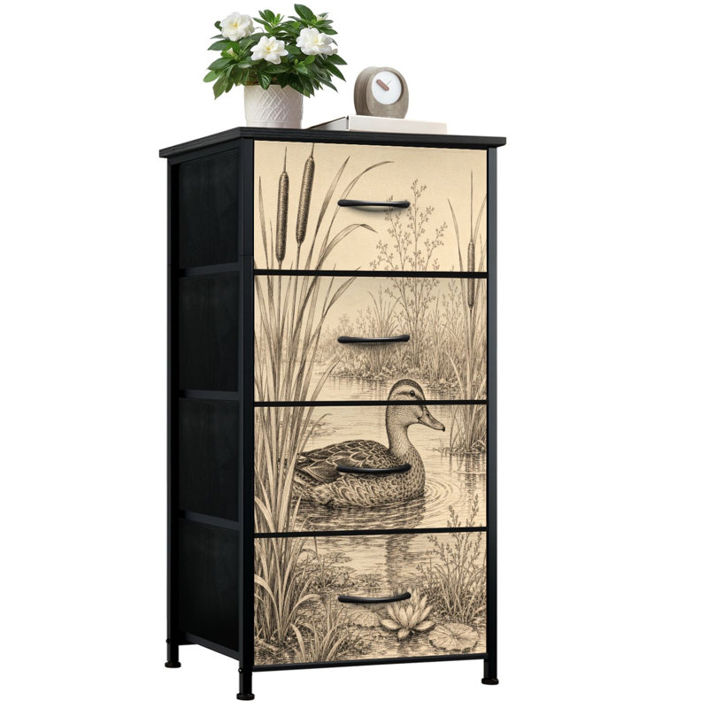 Commode de rangement verticale 4 tiroirs
