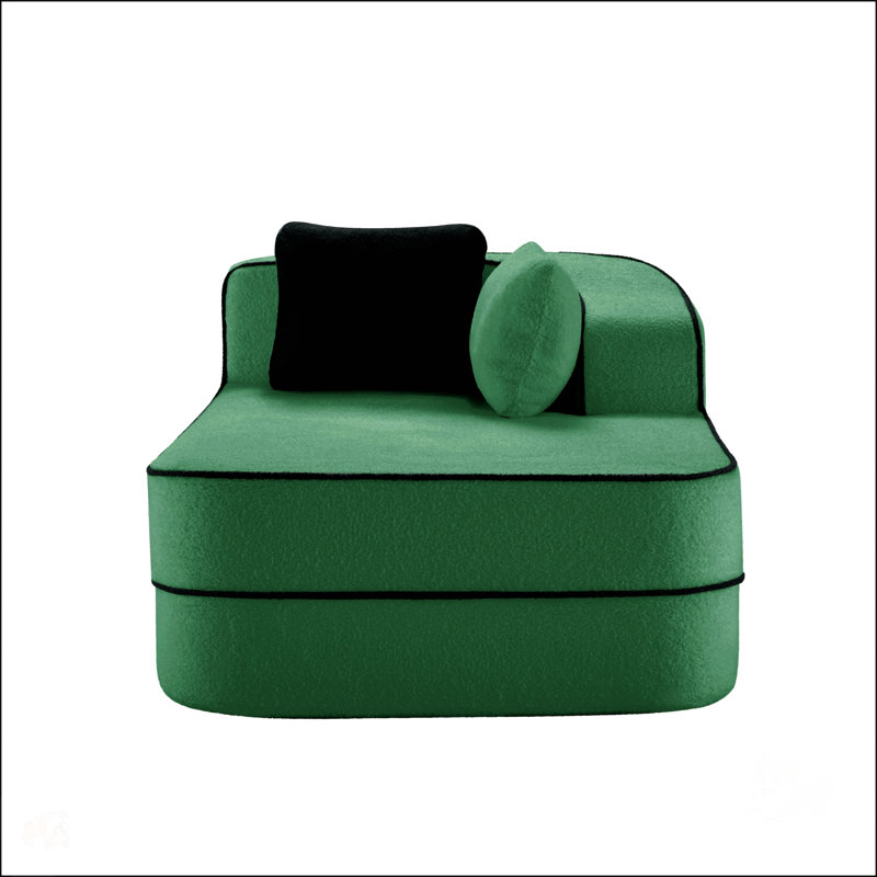 Canapé droit avec coussins en tissu Teddy, pour des espaces de vie confortables et élégants, Camel