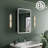 Gernold 20'' W x 28'' H LED Medicine Cabinet with Mirror, Dimmable Light, Anti-Fog, Memory Function, Adjustable Glass Shelves, ETL Certified, Right Hinge, Black-1459826522-1464136537-1474053781