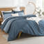 Ensemble d'édredon Andency, ensemble de literie léger à rayures colorblock, ensemble de literie en duvet synthétique, bleu brumeux, très grand (120 po x 98 po)-124764799-124764785