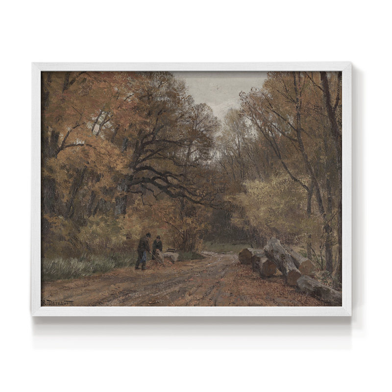 Paysages rétro-CCLV-reproduction encadrée, H 22 po x l 28 po, Blanc