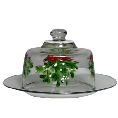 The Holiday Aisle Drouin Mistletoe 7 oz. Martini Glass Set of 2