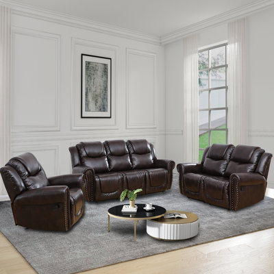 Berthild 3 Piece Reclining Living Room Set by Red Barrel Studio