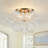 4-light Handcrafted Glass Bubble Semi-flush Mount