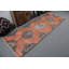 Tapis de couloir turc orange fait à la main pour un décor de salon ou de couloir à thème bohémien
