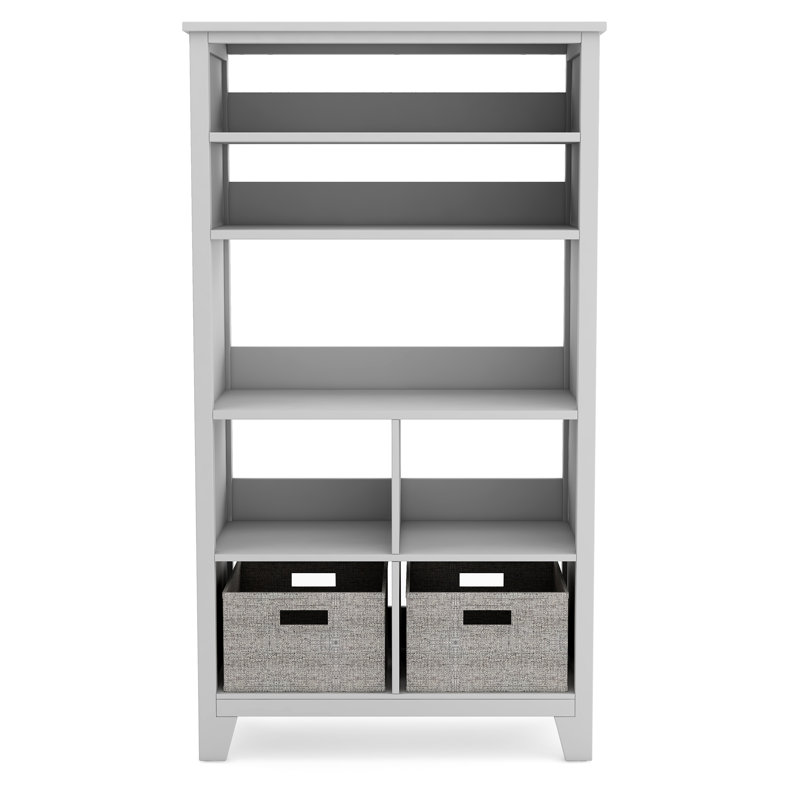 Grande bibliothèque Martha Stewart Living & Apprendre pour enfants H 48 po x l 22 po, Gris