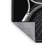 Machine Washable Cain Racquetball Racket Ball Modern Geometric Rug in Gray – Black Binding-945752912