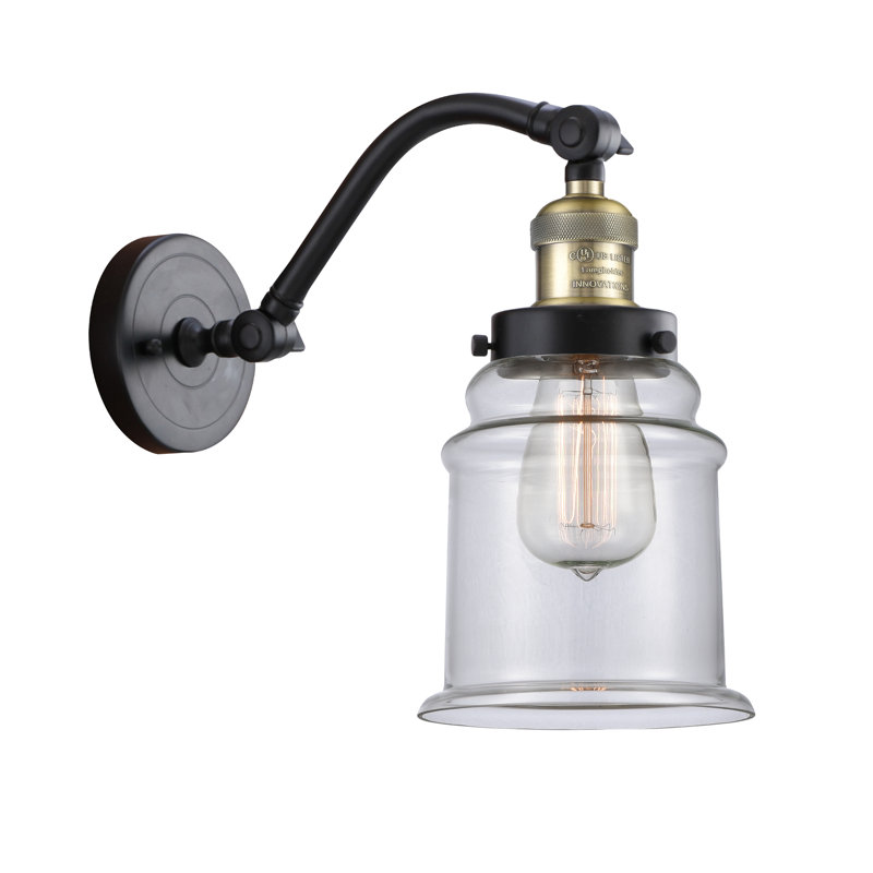 Emerson Armed Sconce, Black Antique Brass