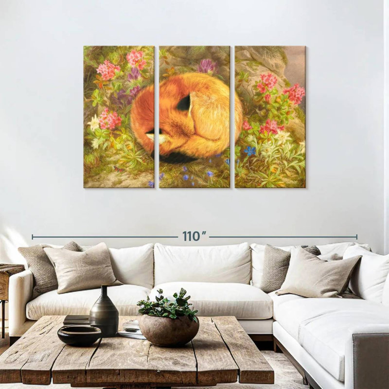 Brampt The Cozy Fox, 48" H x 74" W