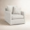 Bel-Air Cotton Upholstered Swivel Armchair