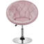 Fauteuil demi-tonneau pivotant capitonné Mavin-1929003341