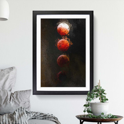 Lunar Eclipse in Abstract - Picture Frame Graphic Art Print
