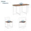 Ensemble de table de salle à manger 7 pièces Modern