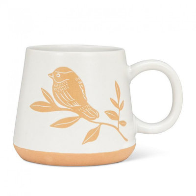 Tasse oiseau sur une branche