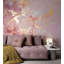 Papier peint amovible moderne à motif abstrait rose et moderne-53760657