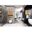 Support de toilette, salle de bain indépendante, salle de lavage, peu encombrant, naturel