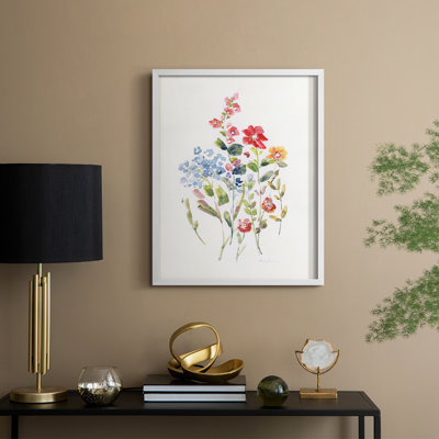 Spring Flower Garden II Framed Print - Solid Wood