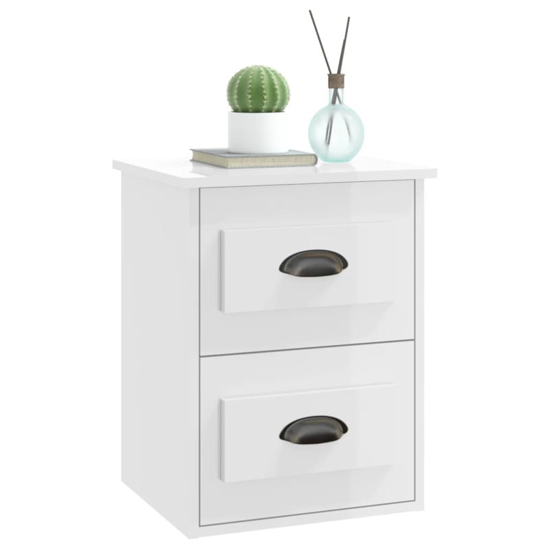 41.5cm W Manufactured Wood Bedside Table