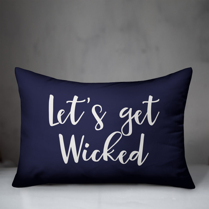  Coussin Let's Get Wicked, Bleu marine