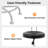 Cotreau Backed Adjustable Height Ergonomic Lab Stool with Footring and Wheels