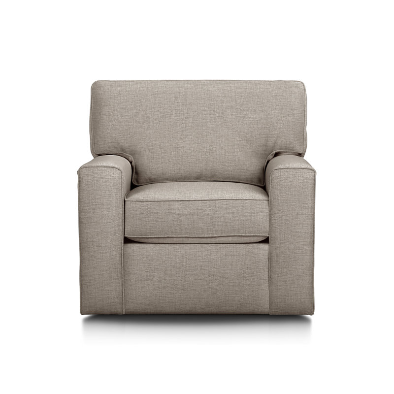 Leigh 36.5" Upholstered Chair, Drusky Linen Sustain® Basketweave