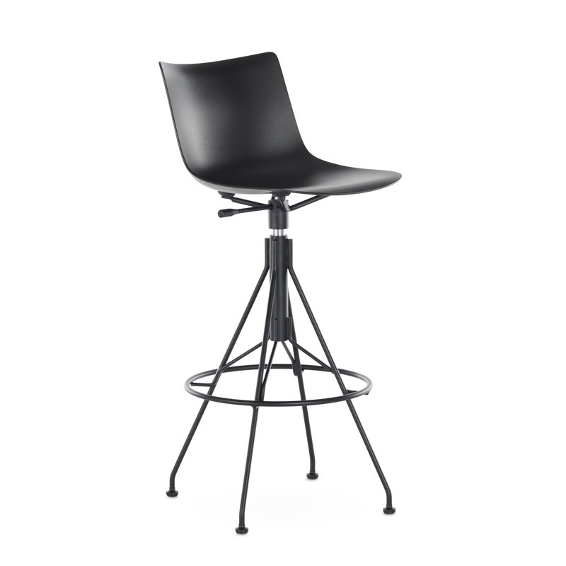 C.Koya Stool, Black, Black wood