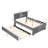 Upholste Platform Bed With Trundle