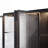 60'' Lighted China Cabinet with 4 Mosaic Glass Doors