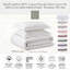 Ensemble de housse de couette en percale 100% coton avec coutures en satin 2 lignes Hotel Comfort-130647155-130647160