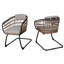 Ensemble de 2 chaises en osier