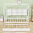 Wooden House Daybed with Twin Trundle and Storage Shelf-382060057