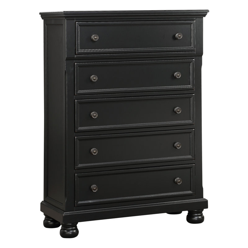 Aurane 40" W 5 - Drawer Chest, Black