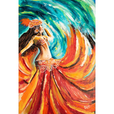 Belly Dancer | Acrylic On Canvas | By Bharati Darshan Bhat