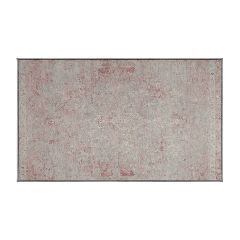 Tapis gris lavable à la machine, Tapis de couloir 2 pi x 5 pi