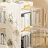 4-Tier Rolling Storage Bookcase With Wheels, Mobile  Multifunction Utility Rolling Storage Organizer