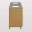 Meuble-lavabo double 72 po avec comptoir en quartz Linnea