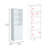 2 Piece Home Bookcase Set, 49" Wide With 8 Shelves And Double Door Cabinet, Living Room Set White-521514550