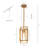 1 - Light 5.5"W Rectangle Mini Pendant