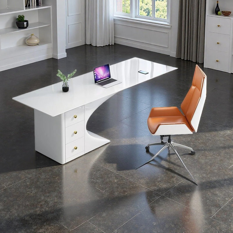 Bureau simple et moderne, H 29,53 po x l 55,12 po x P 27,56 po