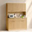 Cabinet de rangement moderne et multifonctionnel avec prise de courant et comptoir ouvert pour des besoins d'organisation polyvalents-1104447965