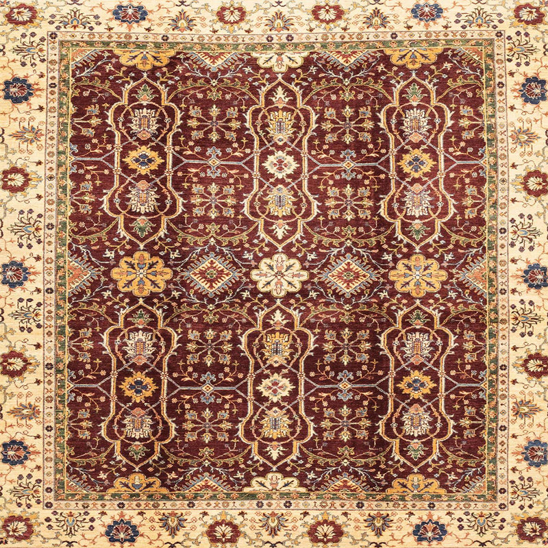 Tapis multicolore, Carré 8 pi