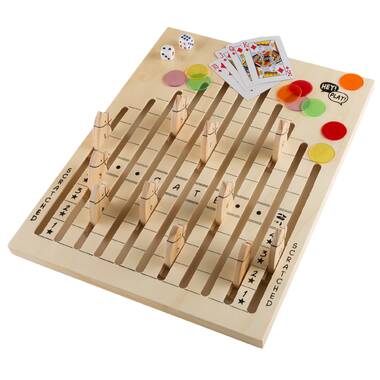 SWOOC Hook Darts Ring Toss Game Wood Board and Soft Rings