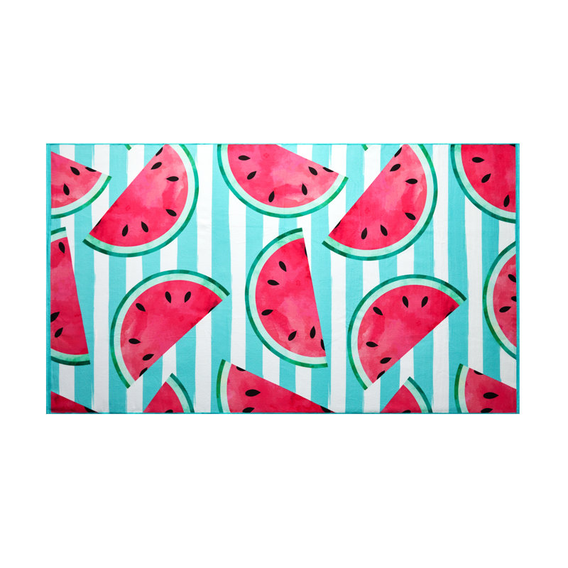 Sand-Free Microfibre Printed Beach Towel, Quick Dry & Lightweight – Large 180cm x 100cm, Perfect for Travel, Pool & Gym